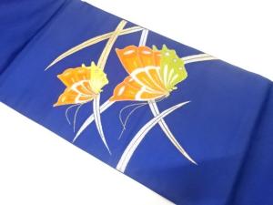 アンティーク　蝶模様織り出し袋帯（材料）